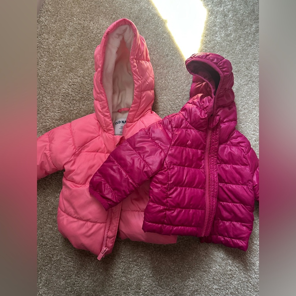 Girls 6m winter puffer coats